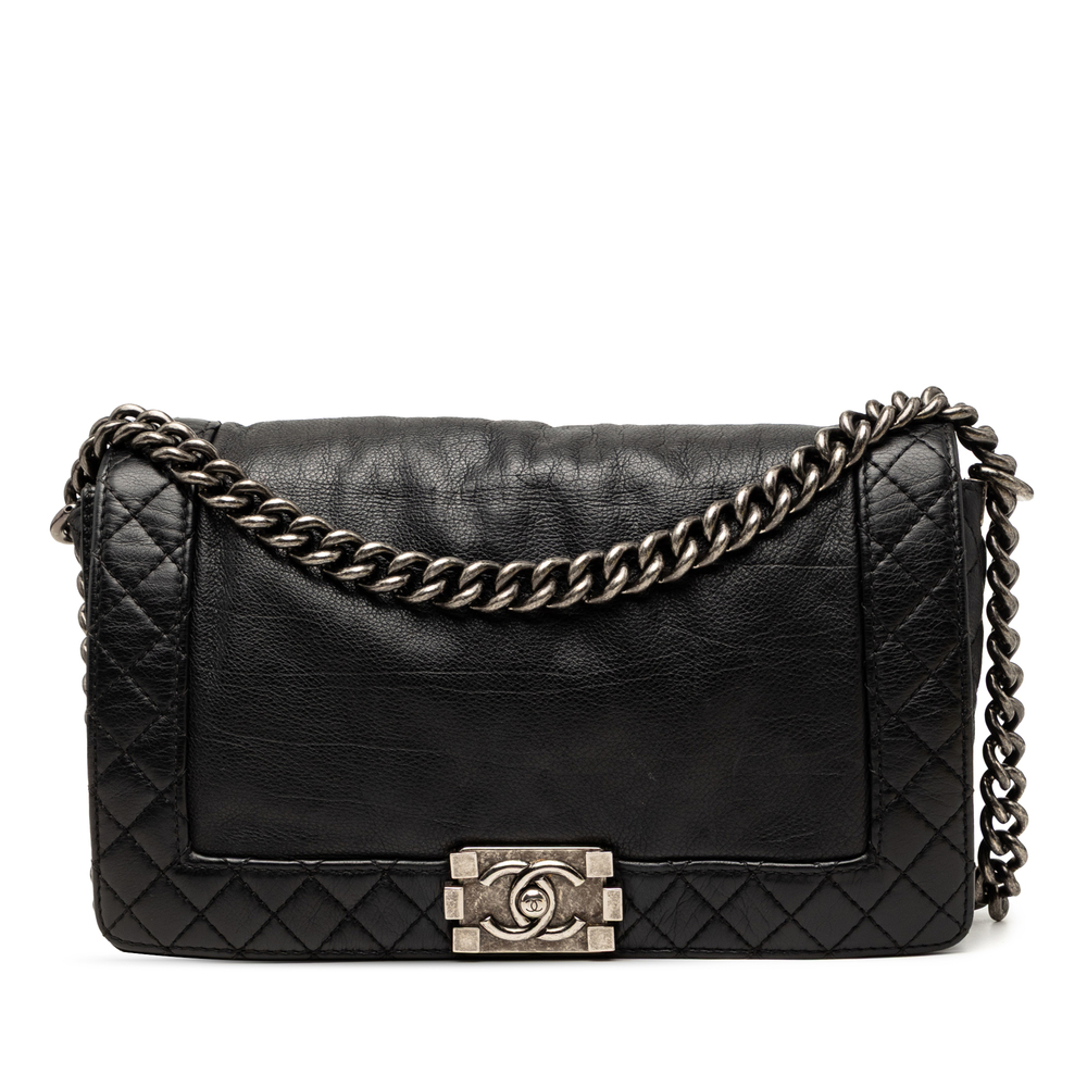Pre-Loved Chanel Medium Calfskin Boy Reverso Flap